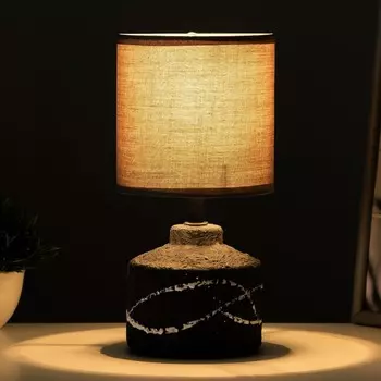 Настольная лампа «Аста» Е14 40 Вт серый 121226 см RISALUX