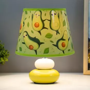 Настольная лампа "Авокадо" Е14 15Вт бело-зеленый RISALUX