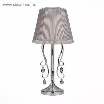 Настольная лампа AZZURRO 40Вт Е14 хром 28x28x56см