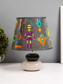 Настольная лампа «Баланс» Е14 40 Вт бело-черный RISALUX 9036240