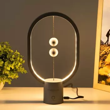 Настольная лампа "Баланс" LED 3Вт 4000К светло-серый 13,5х7х25см RISALUX