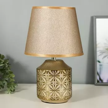 Настольная лампа Бэсфорд E14 40Вт золото 20х20х30 см RISALUX