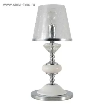 Настольная лампа BETIS 1x60Вт Е14 хром 15x15x34см