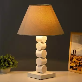 Настольная лампа «Бим» Е27 40 Вт белый 353556 см RISALUX