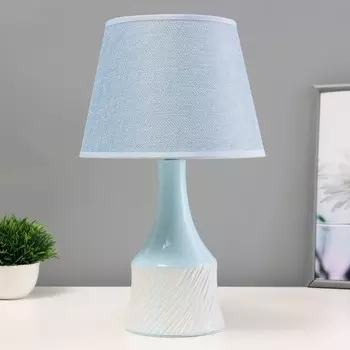 Настольная лампа «Бирюза» Е14 40 Вт голубой 222238 см