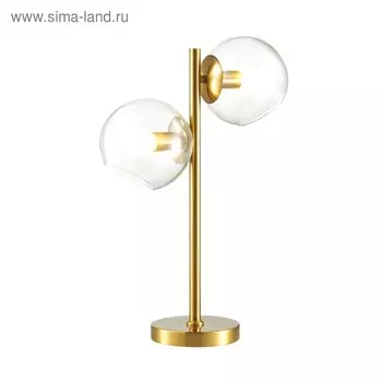 Настольная лампа BLAIR 2x60Вт E14 латунь