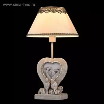 Настольная лампа Bouquet 1x40W E14, серый антик 25x25x42 см