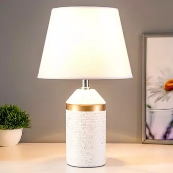 Настольная лампа «Брианна» Е14 40 Вт бело-золотой 222236.5 см RISALUX