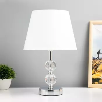 Настольная лампа "Булла-2" E27 40 Вт хром 22.522.534.5 см