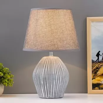 Настольная лампа «Бун» E14 40 Вт серый 222235 см RISALUX