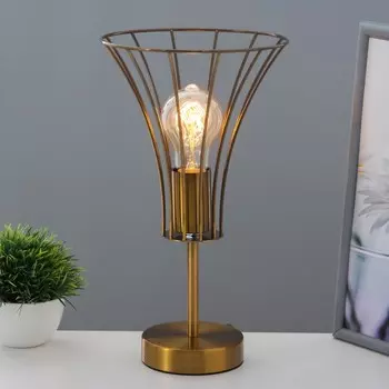 Настольная лампа «Чилли» Е27 40 Вт золото 181829 см RISALUX