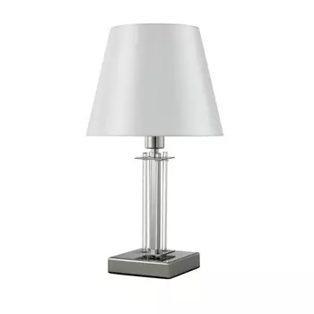 Настольная лампа Crystal Lux, Nicolas 3400/501, E14, 1х60 Вт, 38,6х24х20 см, цвет никель