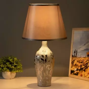 Настольная лампа «Цветана» Е14 40 Вт серебро 252546 см RISALUX