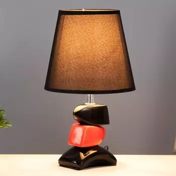 Настольная лампа «Дасия» E14 40 Вт черно-красный 181829 см RISALUX