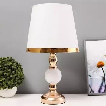 Настольная лампа «Дейла» Е27 40 Вт бело-золотой 252544 см