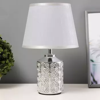 Настольная лампа «Дейзи» Е14 40 Вт серебро 202031 см