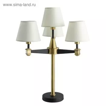 Настольная лампа "ДельРей" 4x40Вт E14 бронза 39x35x60см