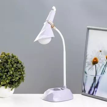 Настольная лампа «Делсер» LED 3 Вт USB АКБ фиолетовый 141339 см RISALUX