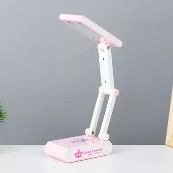Настольная лампа "Деск" LED 3Вт USB АКБ розовый 11х6х28,5 см