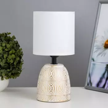 Настольная лампа «Диана» Е27 40 Вт бело-золотой 131327.5 см