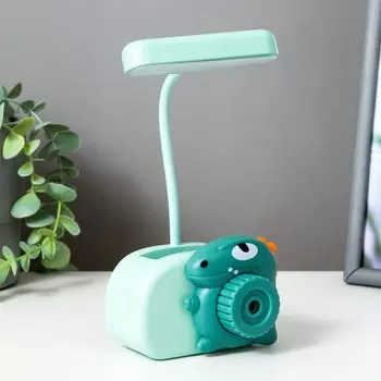 Настольная лампа "Динозаврик" LED 3Вт USB синий 9,5х7,4х22 см
