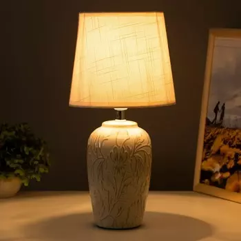 Настольная лампа «Доминика» Е27 40 Вт бежево-белый 181837 см RISALUX