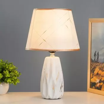 Настольная лампа «Донра» Е27 40 Вт белый золото 222235 см RISALUX