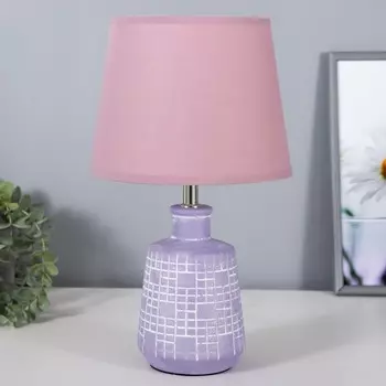 Настольная лампа "Джалин" Е14 40Вт сиреневый 20х20х34 см