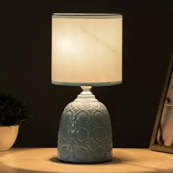 Настольная лампа «Джастин» Е14 40 Вт синий 131325 см RISALUX