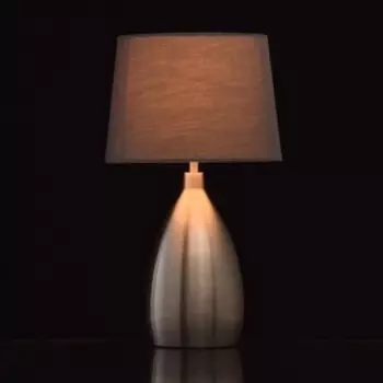 Настольная лампа "Джейми" 1x40W E27 никель 26x26x44см