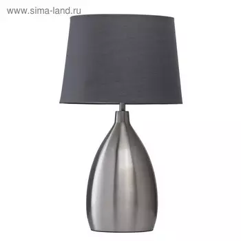 Настольная лампа "Джейми" 1x40W E27 никель 26x26x44см