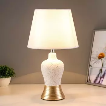 Настольная лампа «Джина» Е14 40 Вт бело-золотой 222230 см RISALUX