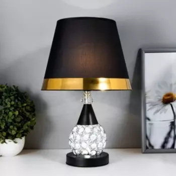 Настольная лампа Джина E27 40Вт черный 25х25х42 см