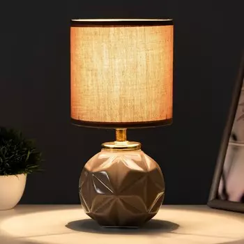 Настольная лампа "Джулиус" Е14 40Вт серый 13х13х25 см RISALUX