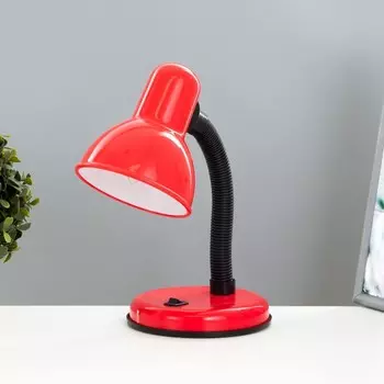 Настольная лампа "Джуни" Е27 15Вт красный 14х14х31 см RISALUX