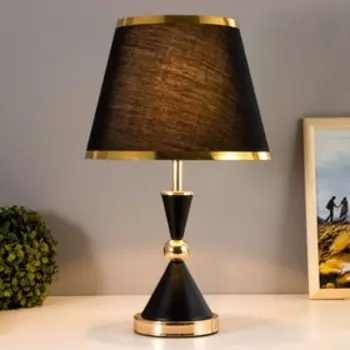 Настольная лампа «Елизавета» E27 40 Вт черно-золотой 252537 см RISALUX