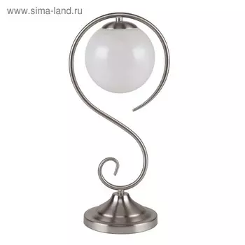 Настольная лампа Fabbio, 1x40Вт E14, цвет никель