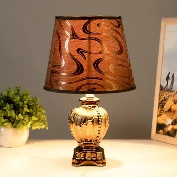 Настольная лампа «Филиция» Е14 40 Вт шоколадно-золотой 202034 см RISALUX