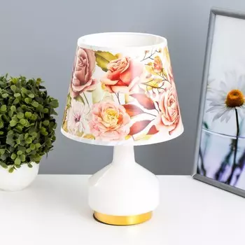 Настольная лампа с абажуром RISALUX «Флоренция», Е14, 40 Вт, 202030.5 см