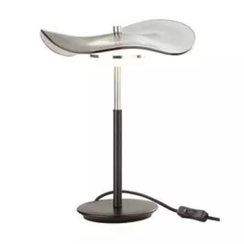 Настольная лампа FLUENT, 10Вт LED 3500K, 306лм, цвет никель, IP20