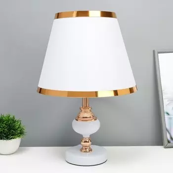 Настольная лампа «Гликерия» Е27 40 Вт бело-золотой 252540 см