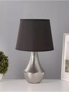 Настольная лампа «Хелена» 115 Вт Е14 серебро 252539 см