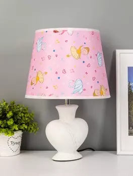 Настольная лампа «Хертц» E14 40 Вт белый-серый 242424 см RISALUX