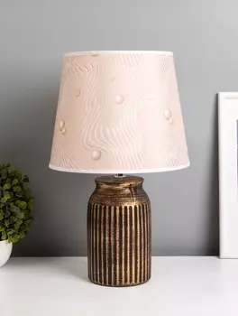 Настольная лампа «Инести» Е14 40 Вт черно-золотой RISALUX 9129432