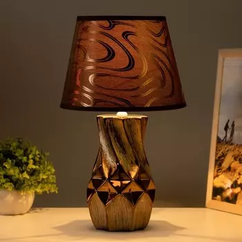 Настольная лампа «Исланта» Е14 40 Вт шоколадный 22.522.538 см RISALUX