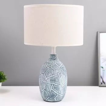 Настольная лампа «Изольда» Е27 40 Вт голубой 252538.5 см RISALUX