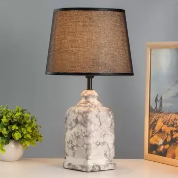 Настольная лампа «Эдда» Е14 40 Вт серый 22.522.537 см RISALUX