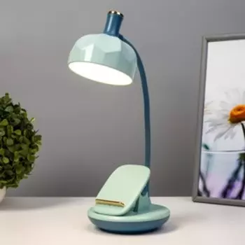 Настольная лампа Эдельс LED 3 Вт 3000-6000К USB АКБ лазурный 12.512.539.5 см RISALUX