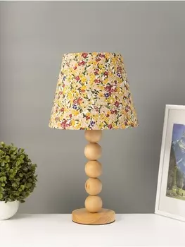 Настольная лампа ЭКО «Бусины» 140 Вт Е27 светлое дерево RISALUX 252543 см