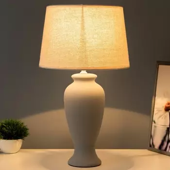 Настольная лампа "Эльга" Е27 40Вт графитовый 28х28х44см RISALUX